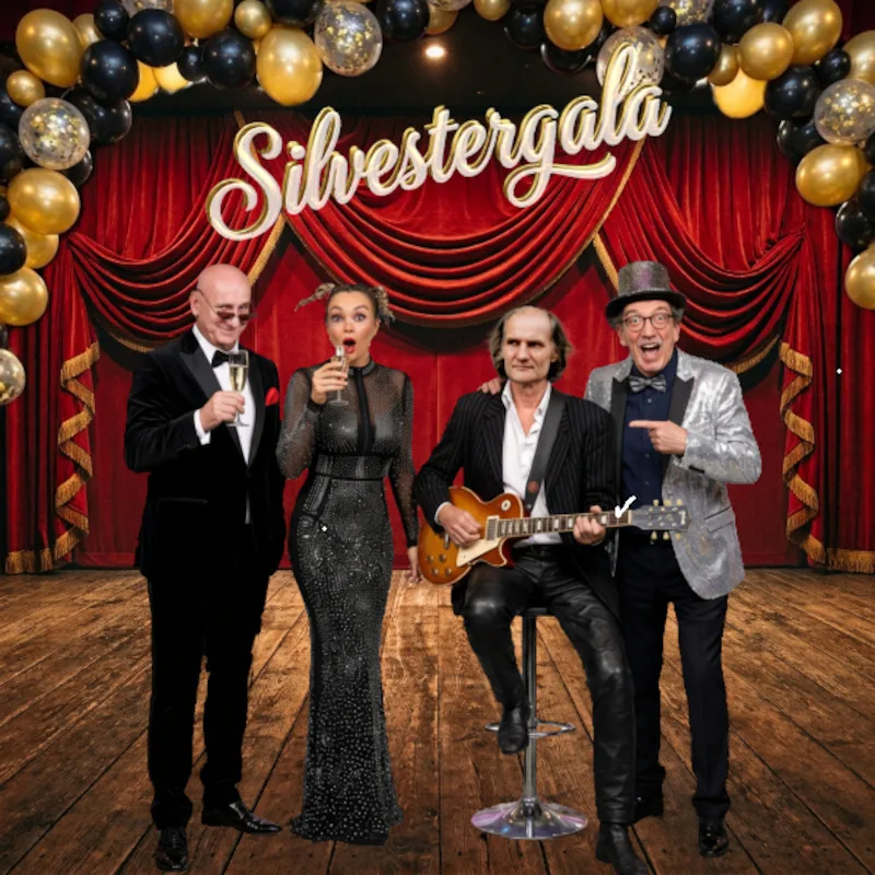 Silvester-Gala 2026 - Bella Liere, Andreas Zieger, Lutz Andres und Rudi