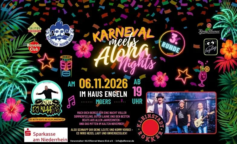 Elfenrat Moers-Eick präsentiert Karneval meets Aloha Nights
