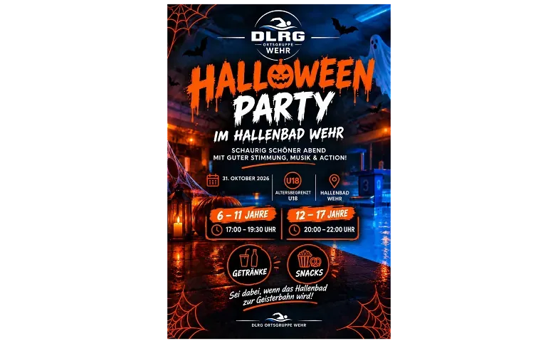 Halloween Party im Schwimmbad