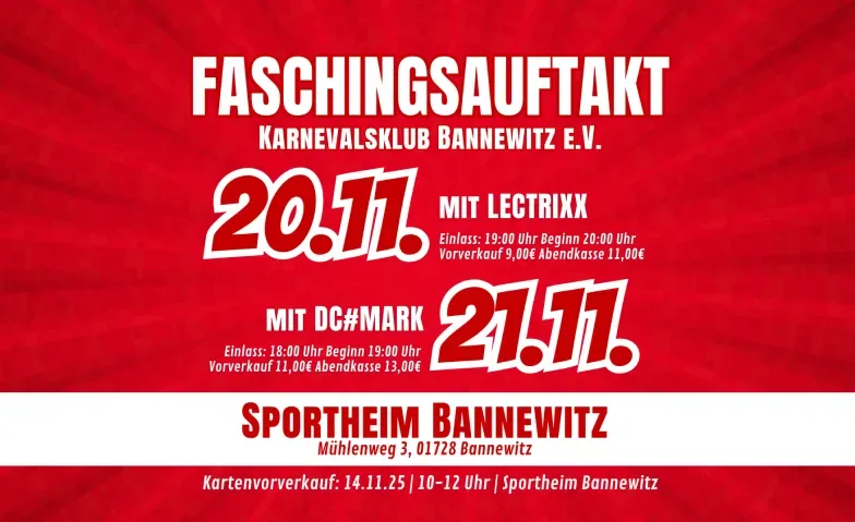 Faschingsauftakt 21.11.2026