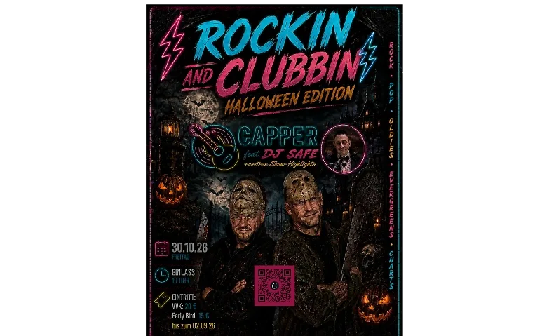 Konzert+Party: Capper: Rockin And Clubbin – Halloween Edition